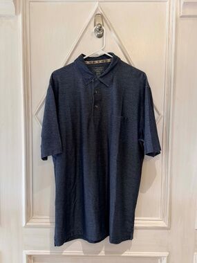 Pendleton Navy Fitted Polo Shirt